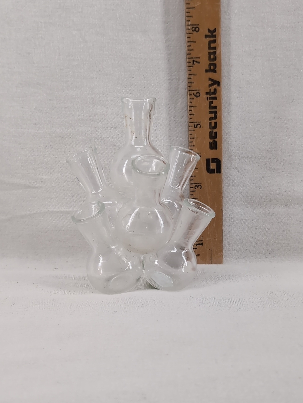 Clear Glass Bud Vase Cluster